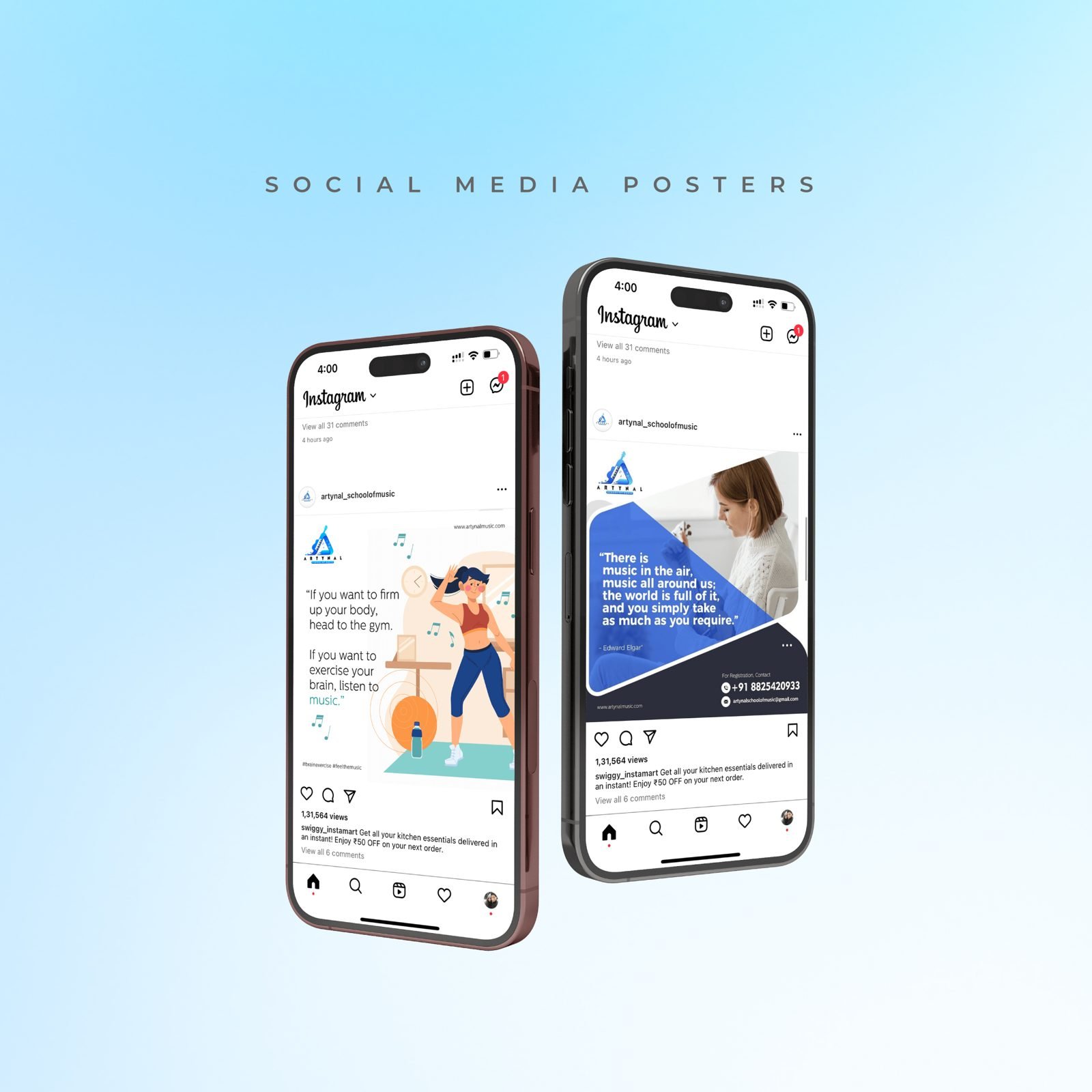 Social Media Creative work sample